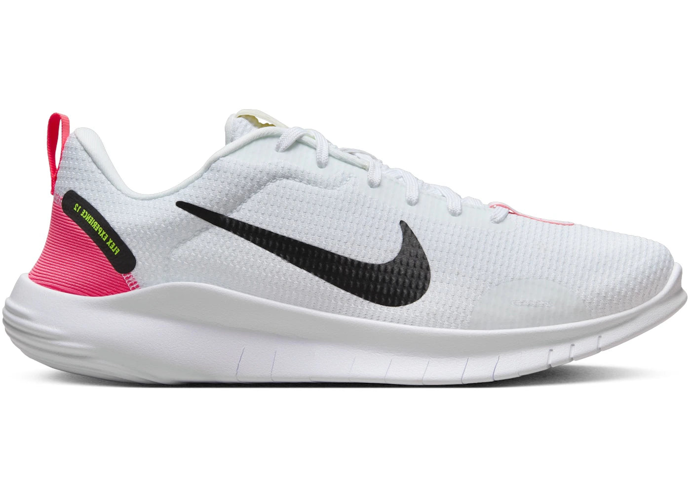 Nike Flex Experience Run 12 White Hot Punch Volt Black (Women's)