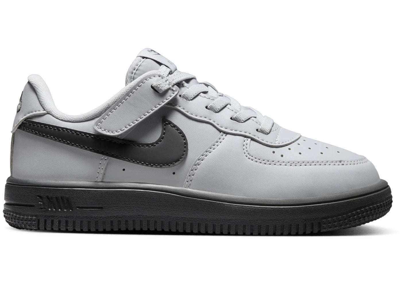 Nike Force 1 Low EasyOn Wolf Grey Dark Smoke Grey (PS)