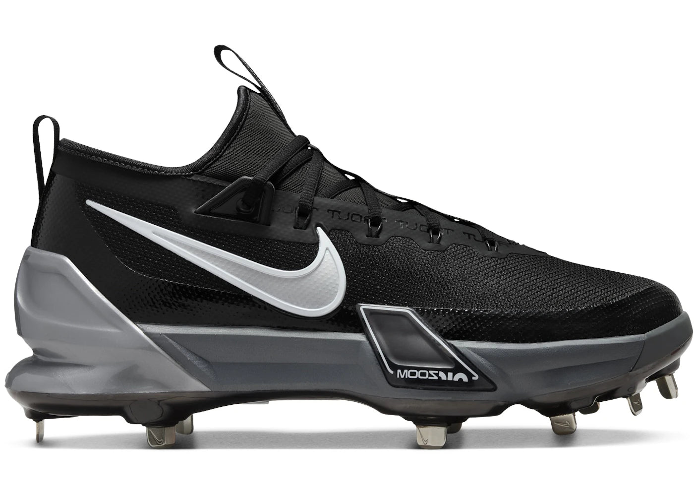 Nike Force Zoom Trout 9 Elite Black Anthracite White Metallic Silver