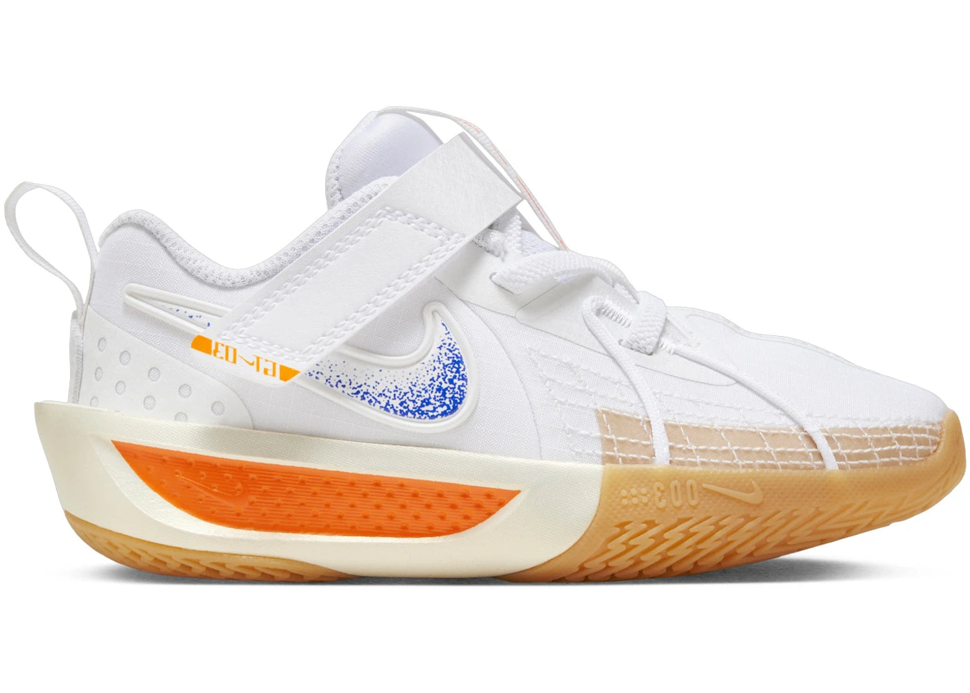 Nike GT Cut 3 Blueprint White Coconut Milk Gum Yellow Racer Blue (PS)