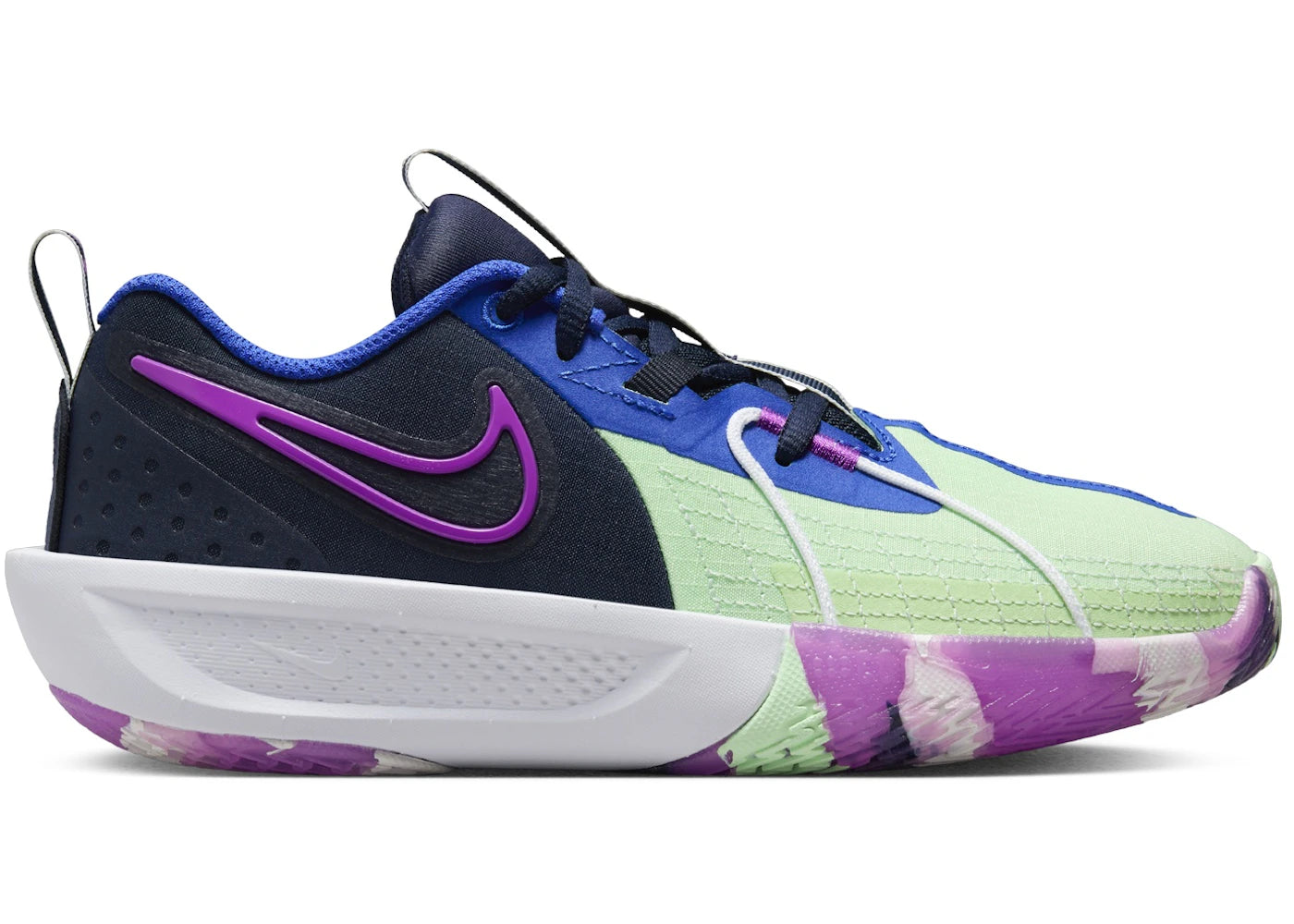 Nike GT Cut 3 SE Obsidian Vapor Green Hyper Royal Hyper Violet (GS)