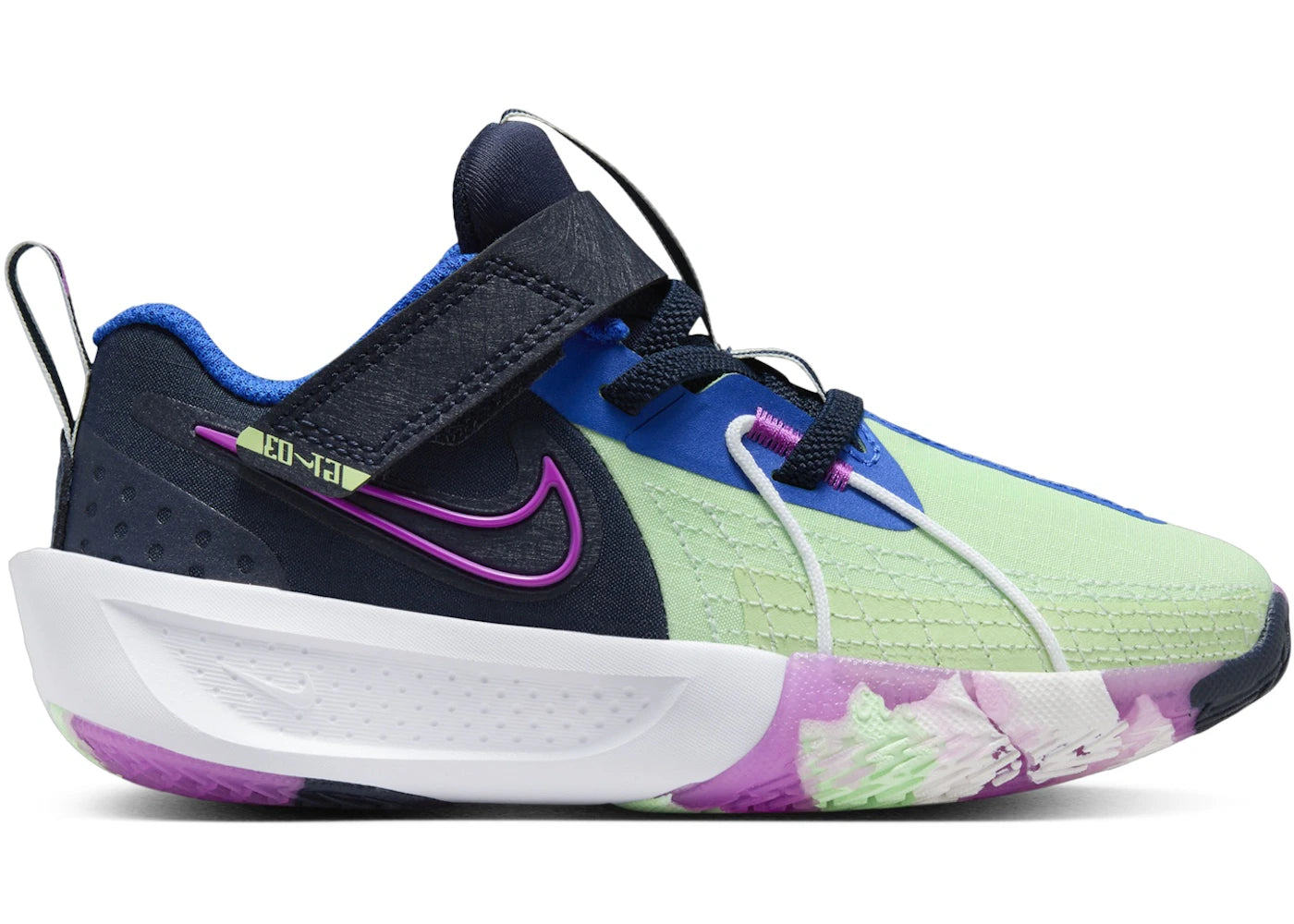 Nike GT Cut 3 SE Obsidian Vapor Green Hyper Royal Hyper Violet (PS)