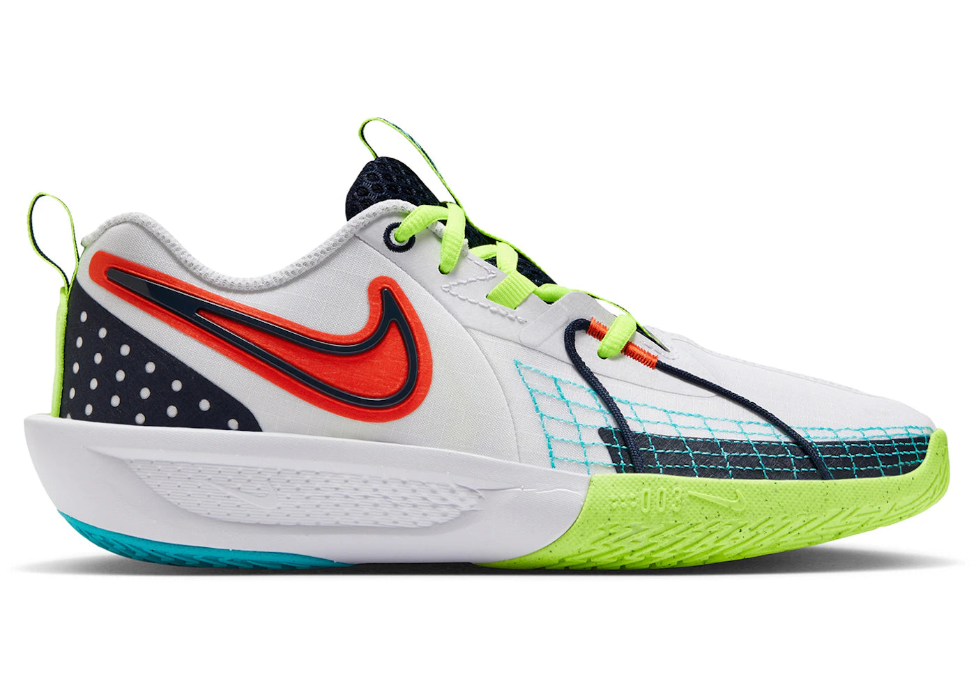 Nike GT Cut 3 SE White Obsidian Picante Red (GS)