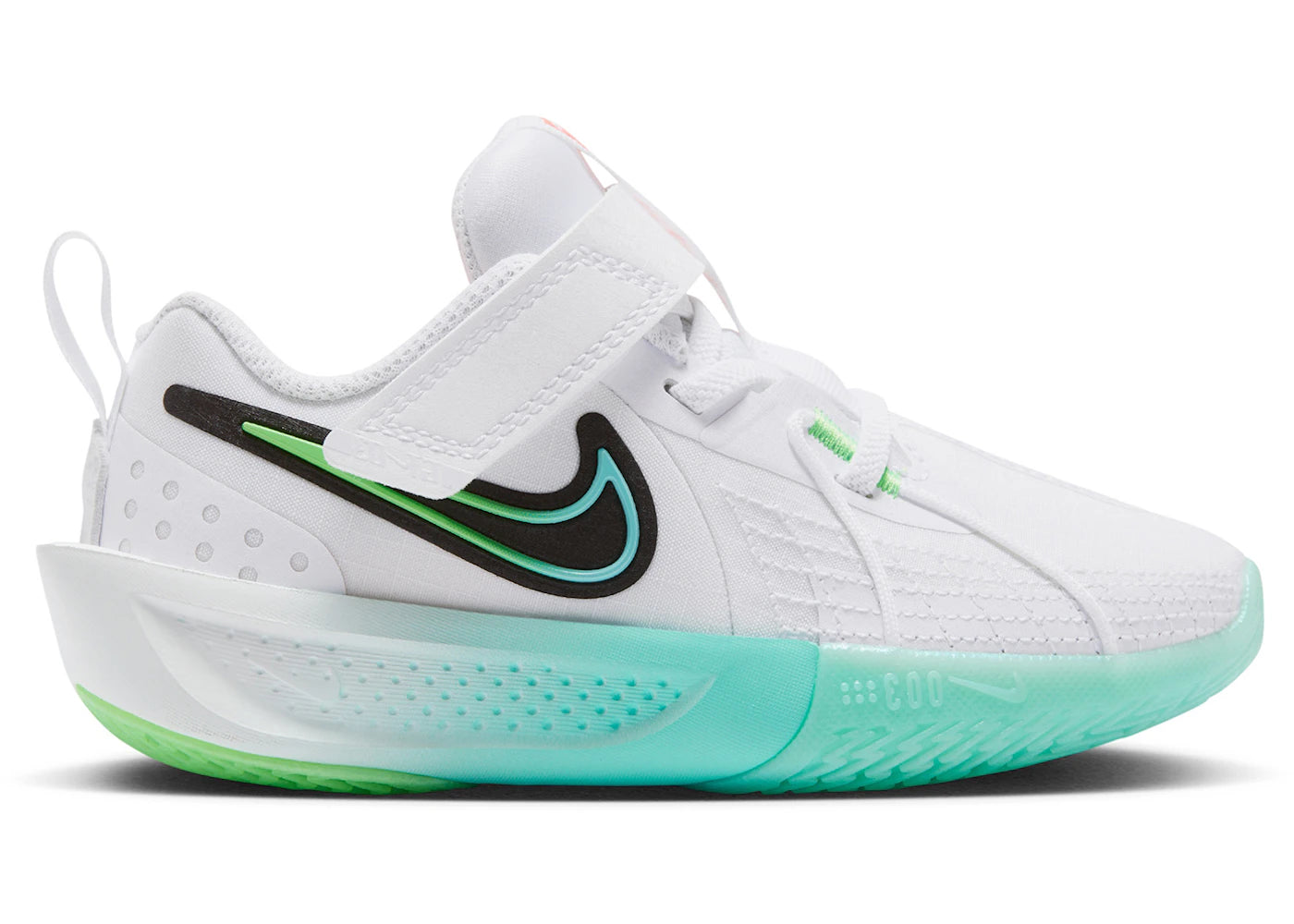 Nike GT Cut 3 White Green Strike Black Bleached Turquoise (PS)