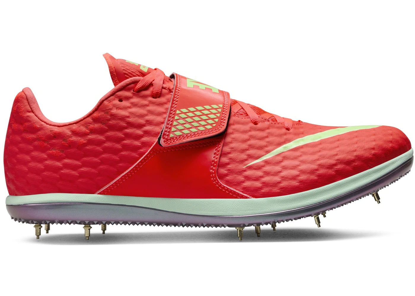 Nike High Jump Elite Bright Crimson Hyper Orange Lime Blast Washed Coral