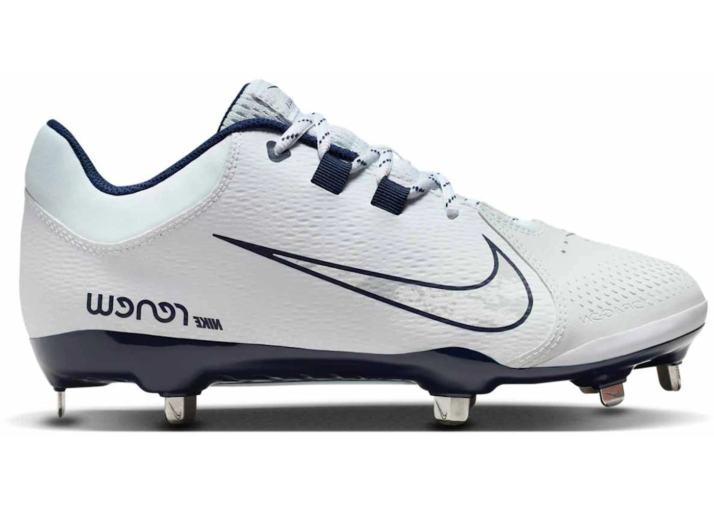Nike Hyperdiamond 4 Pro White Midnight Navy Wolf Grey (Women's) – Side ...
