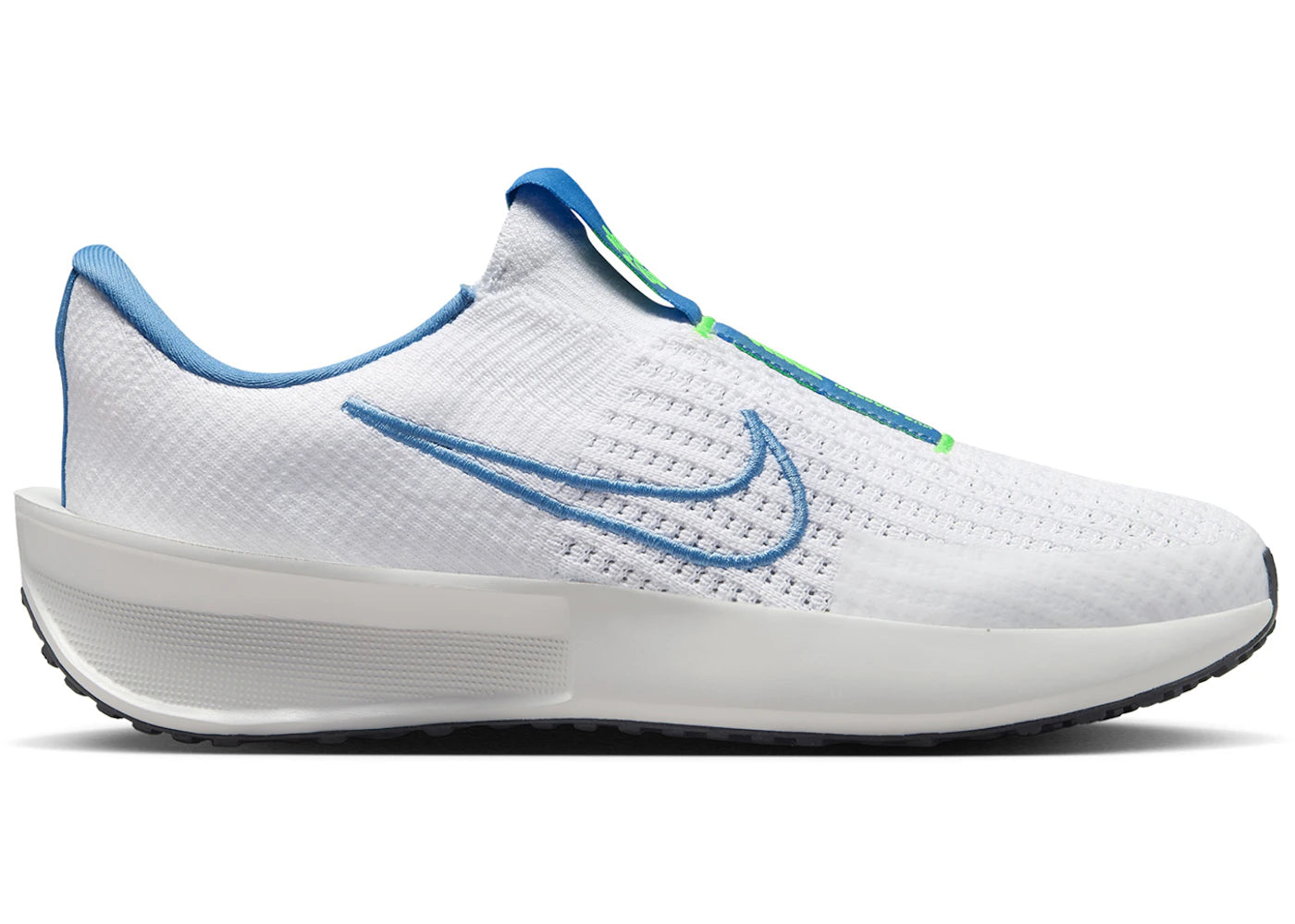 Nike Interact Run EasyOn White Volt Platinum Tint Blue Beyond (Women's)