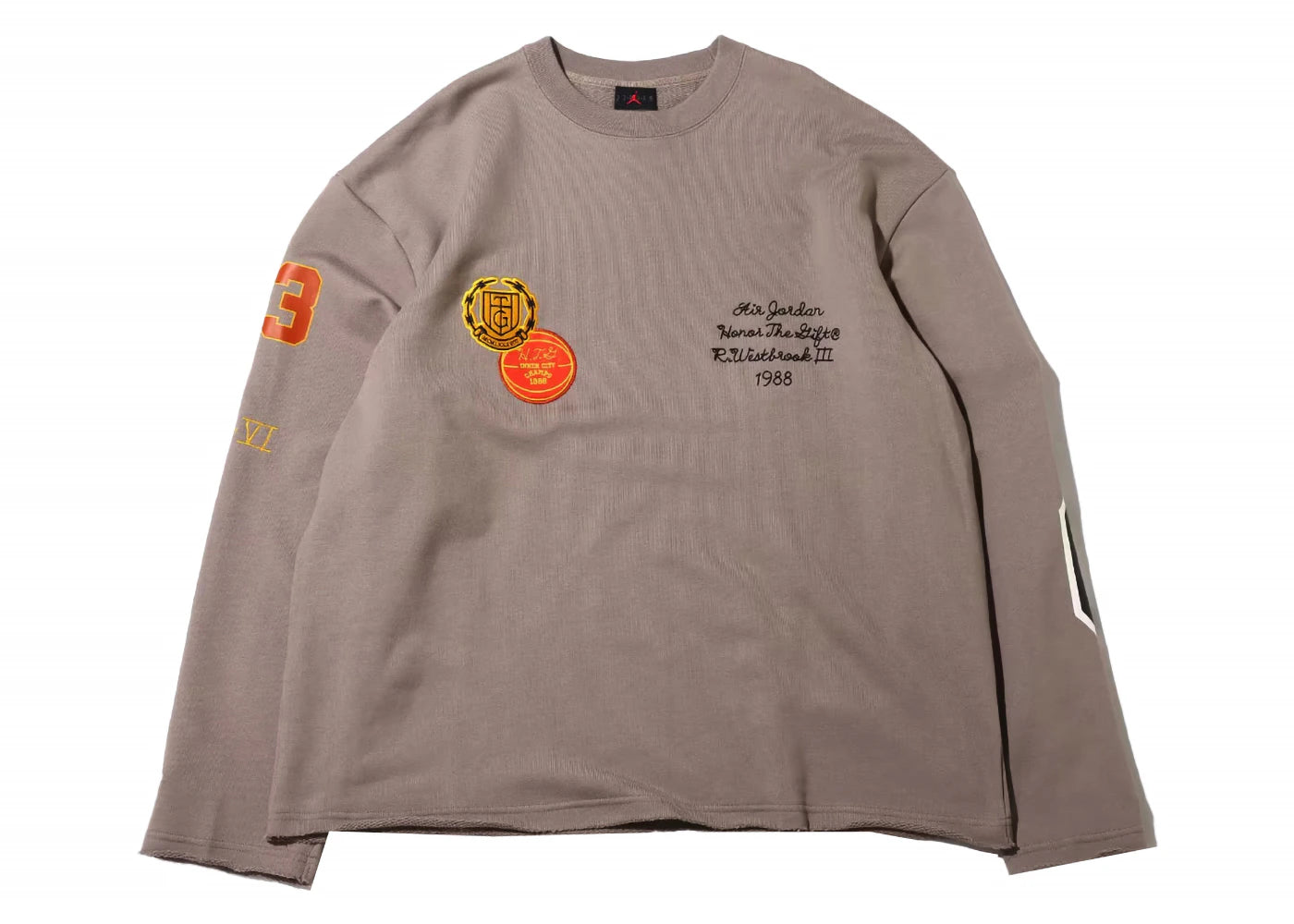 Nike Jordan Honor The Gift Sweatshirt Moon Fossil