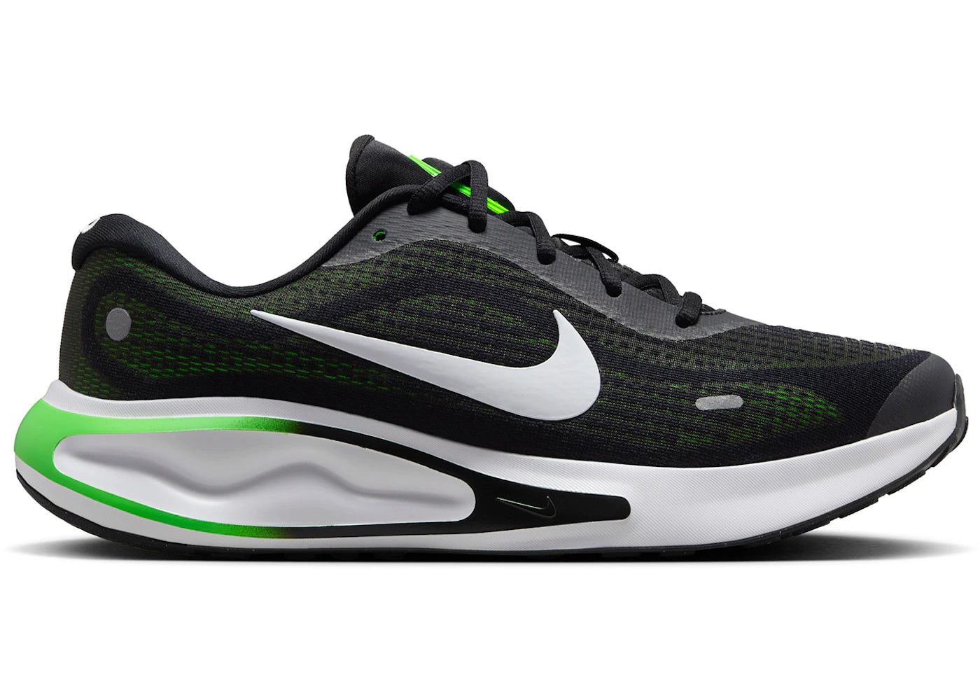 Nike Journey Run Black Green Strike Green Shock White