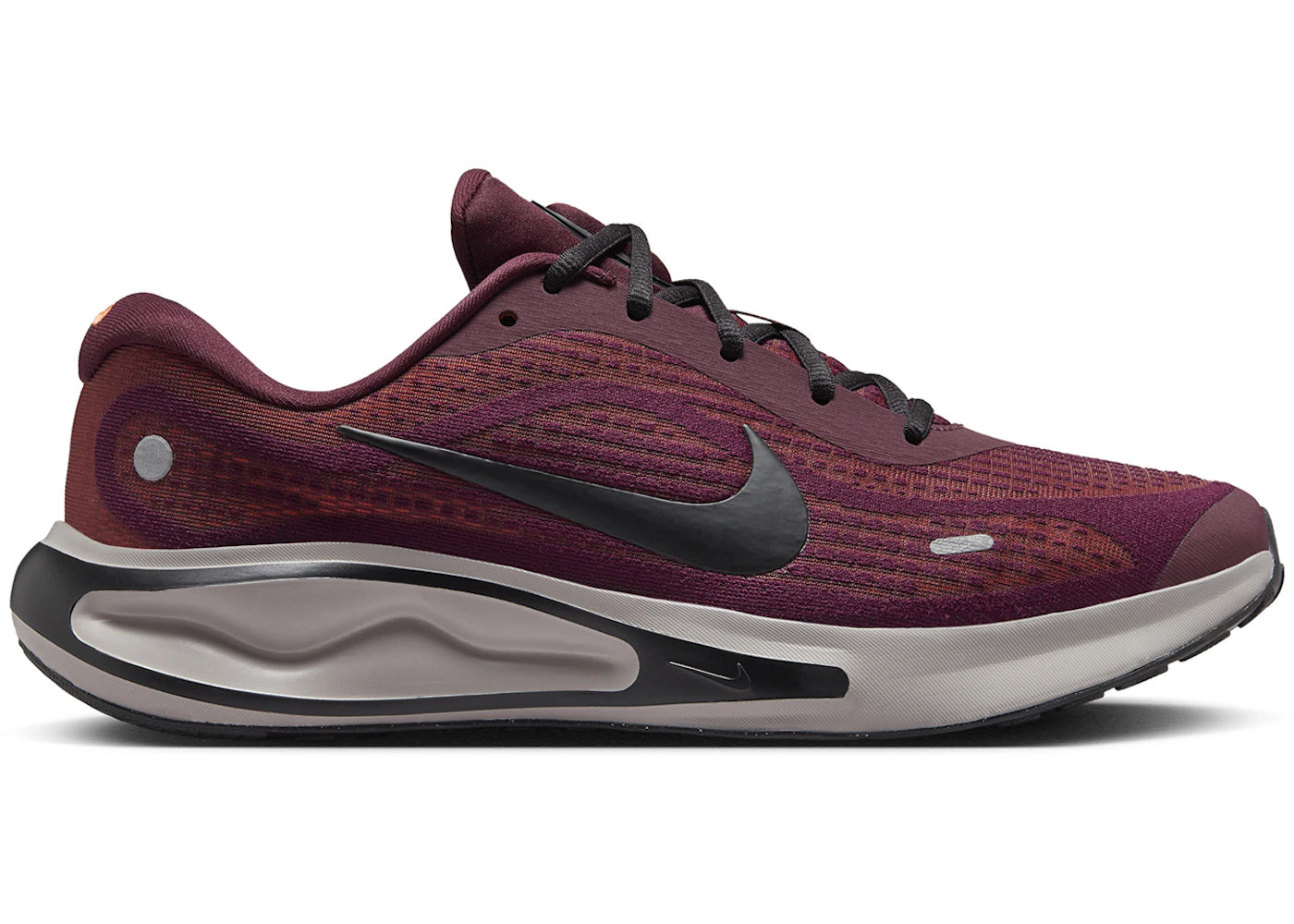 Nike Journey Run Burgundy Crush Monarch Total Orange Black
