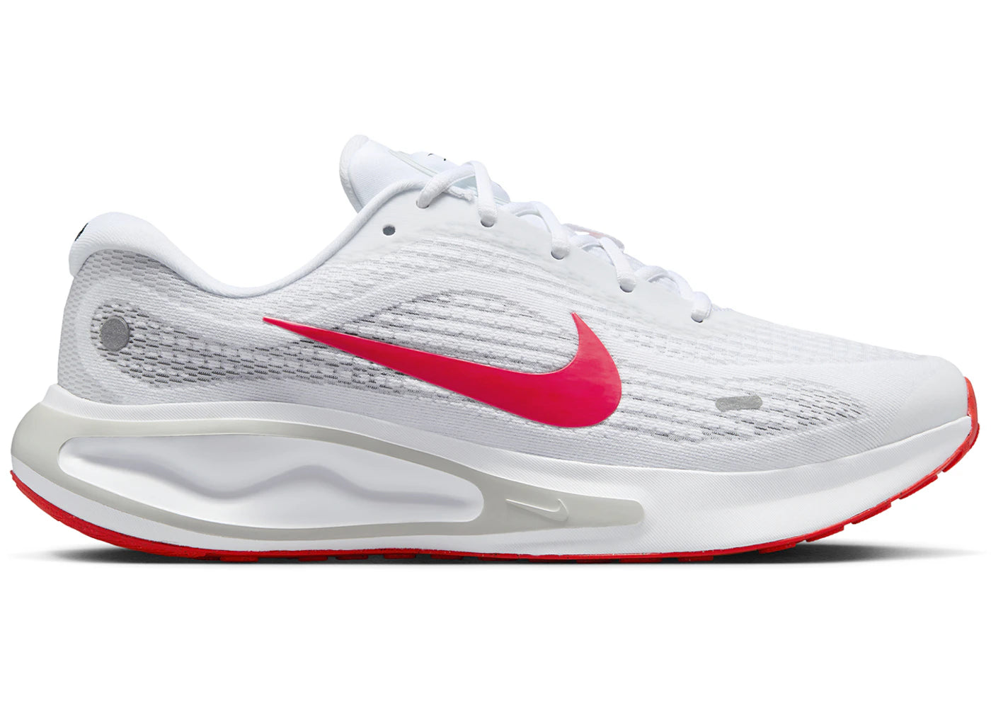 Nike Journey Run White Wolf Grey Pure Platinum Bright Crimson