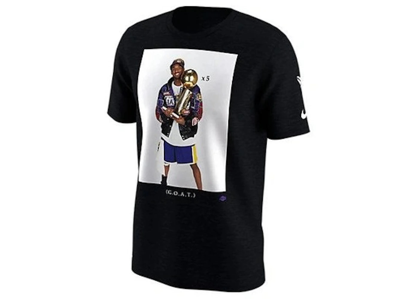 Nike Kobe Bryant Trophy Retirement GOAT Dri-Fit T-shirt Black