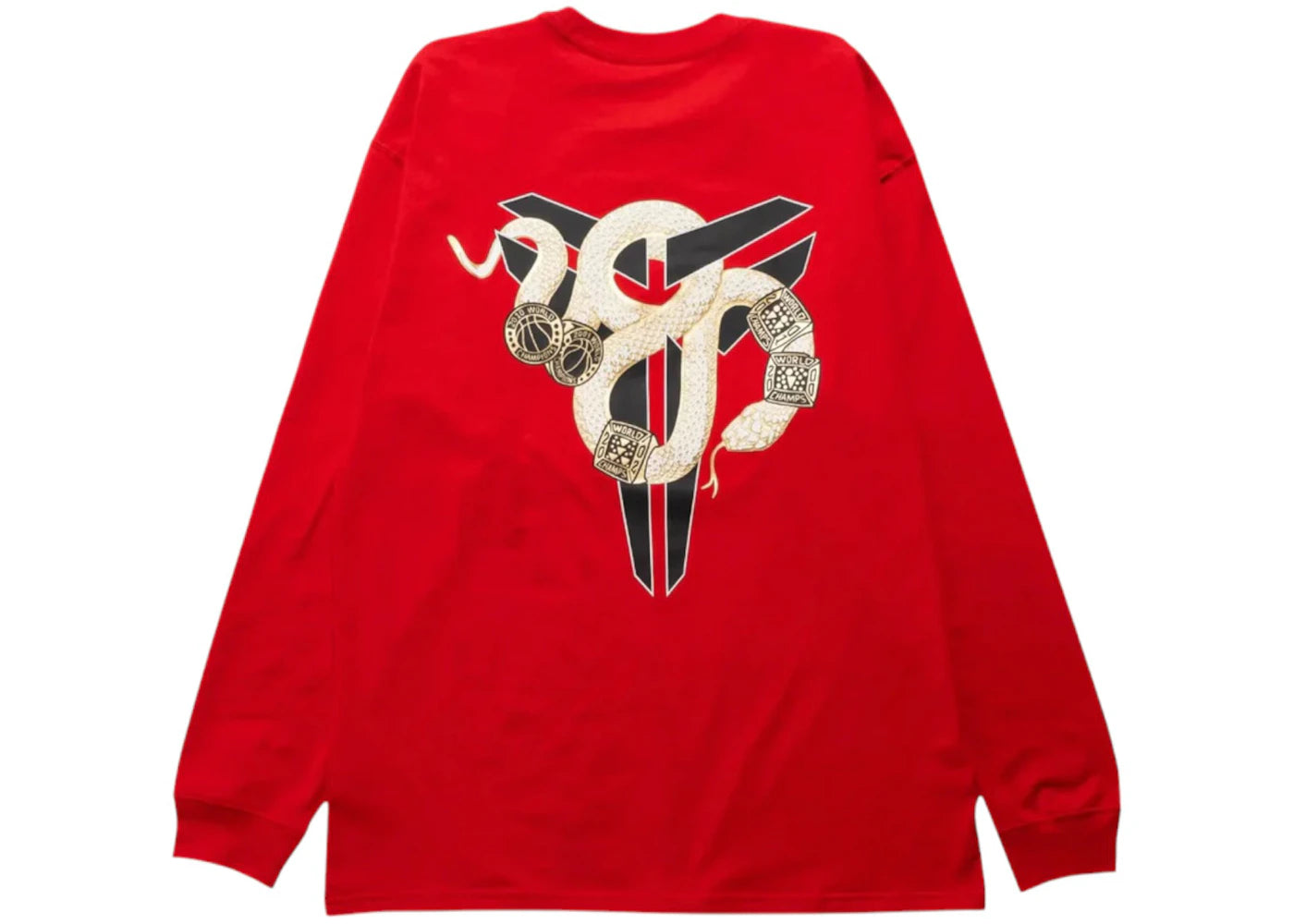 Nike Kobe Bryant Year of Mamba Max90 Long-Sleeve T-shirt (Asia Sizing) Red