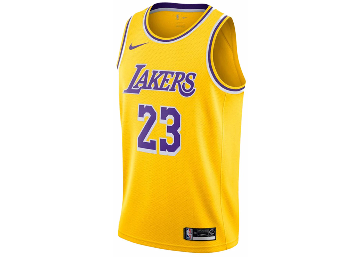 Nike LeBron James Icon Swingman Jersey Yellow