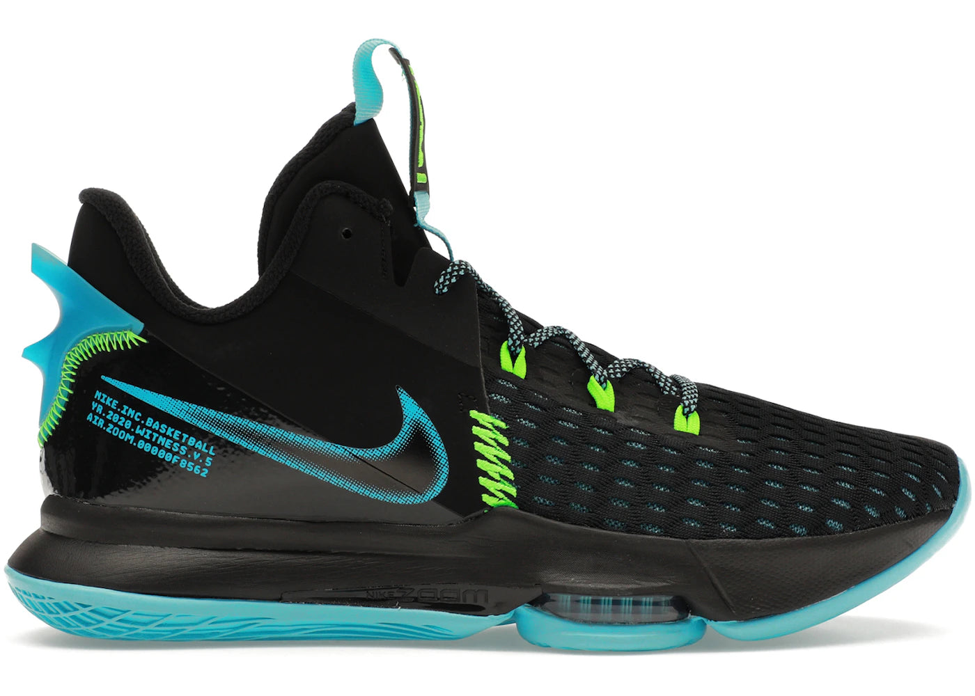 Nike LeBron Witness 5 Black Light Blue Fury