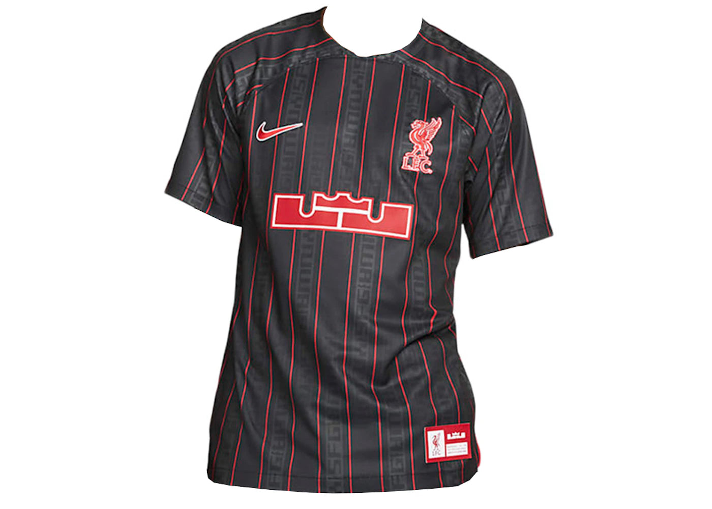 Nike LeBron x Liverpool F.C. Dri-FIT Stadium Soccer Jersey Anthracite/Gym Red