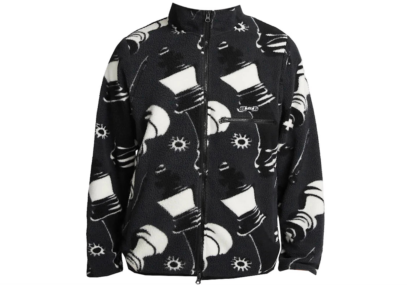Nike Lebron Printed Fleece Full-Zip Jacket Black/White