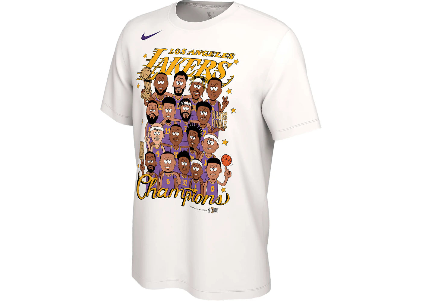 Nike Los Angeles Lakers Champions Club Roster T-shirt White