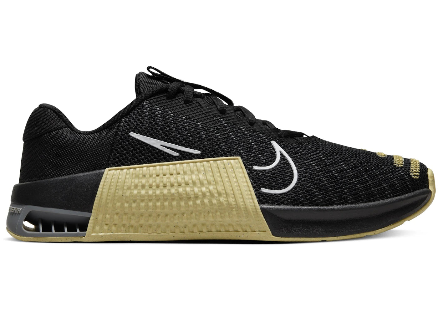Nike Metcon 9 (Team) Black Vegas Gold Smoke Grey White