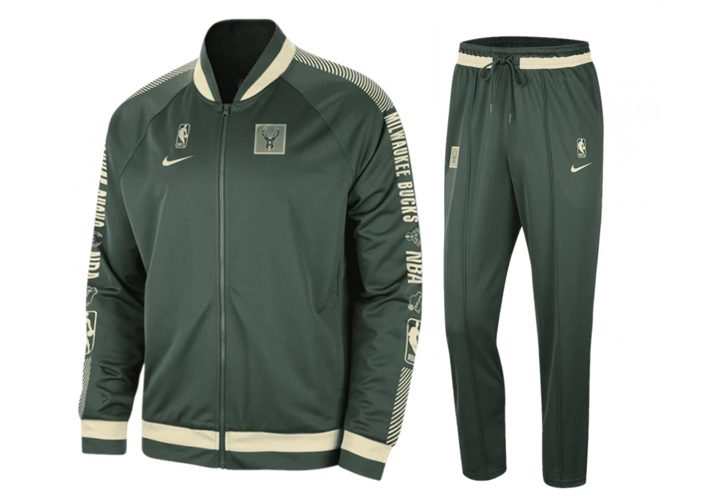 Nike Milwaukee Bucks Courtside Dri-Fit Tracksuit Green