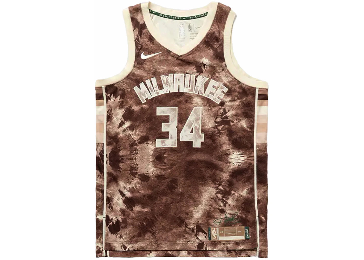 Nike NBA Antetokounmpo Milwaukee Dri-Fit Jersey Flat Opal