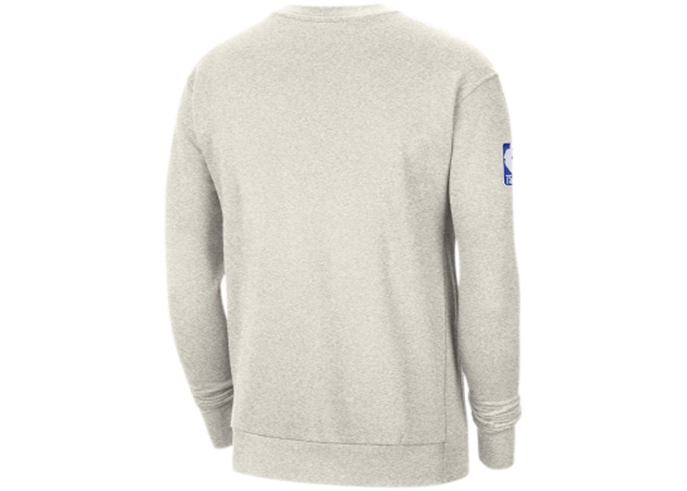 Nike NBA Brooklyn Nets Courtside Fleece Crew Sweatshirt Birch Heather