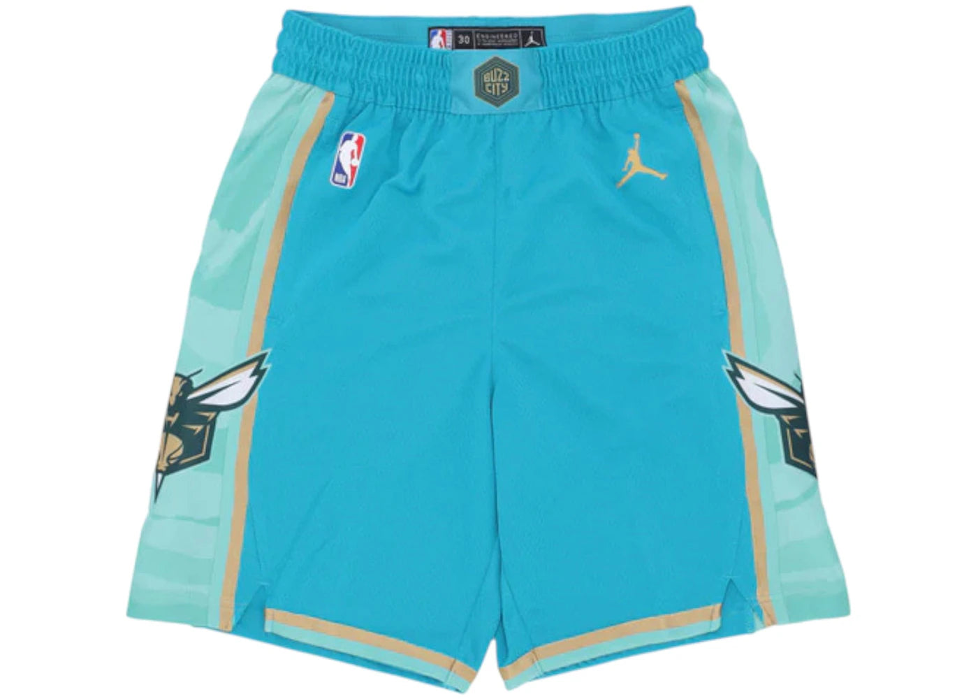 Nike NBA Charlotte Hornets City Edition 2023/24 Swingman shorts Teal/Club Gold