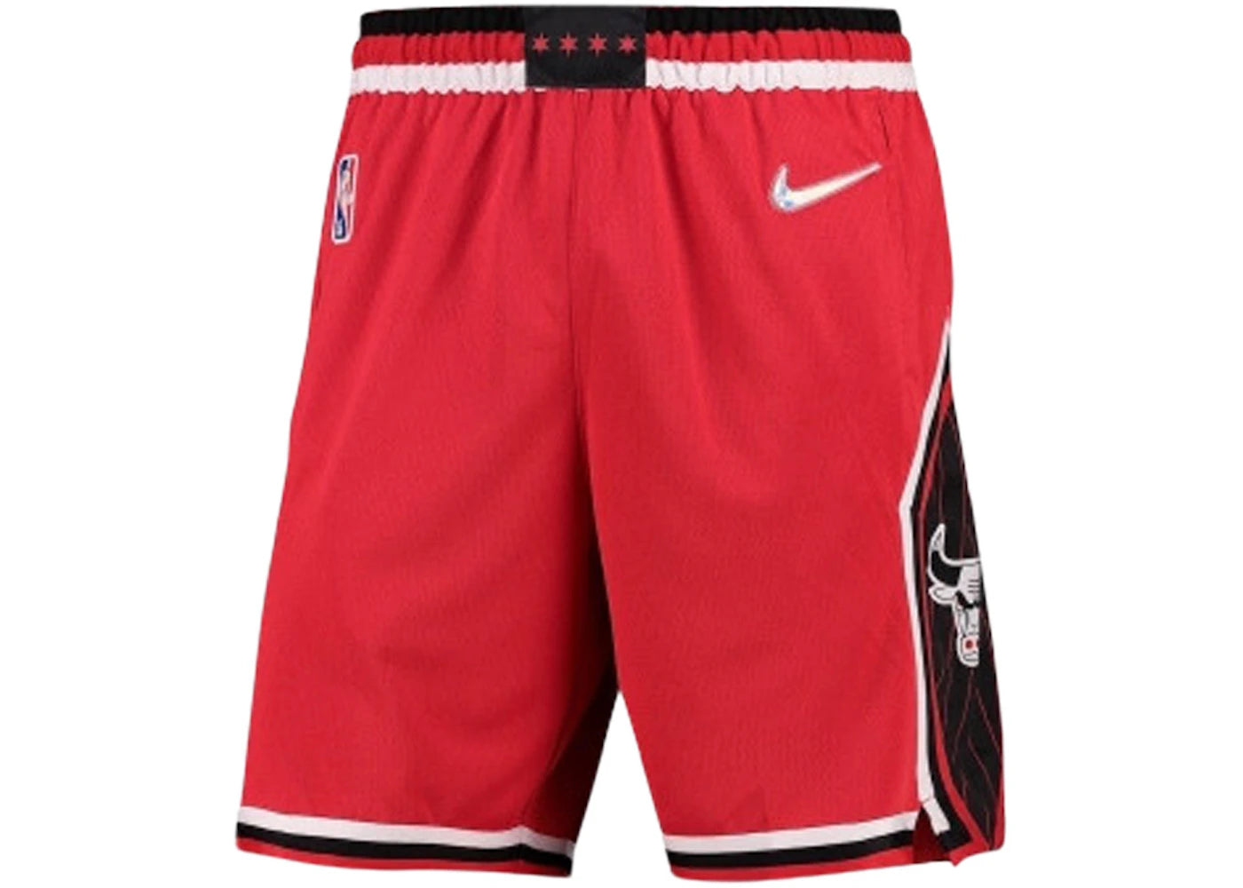 Nike NBA Chicago Bulls City Edition Dri-FIT Swingman Shorts University Red/Black/White