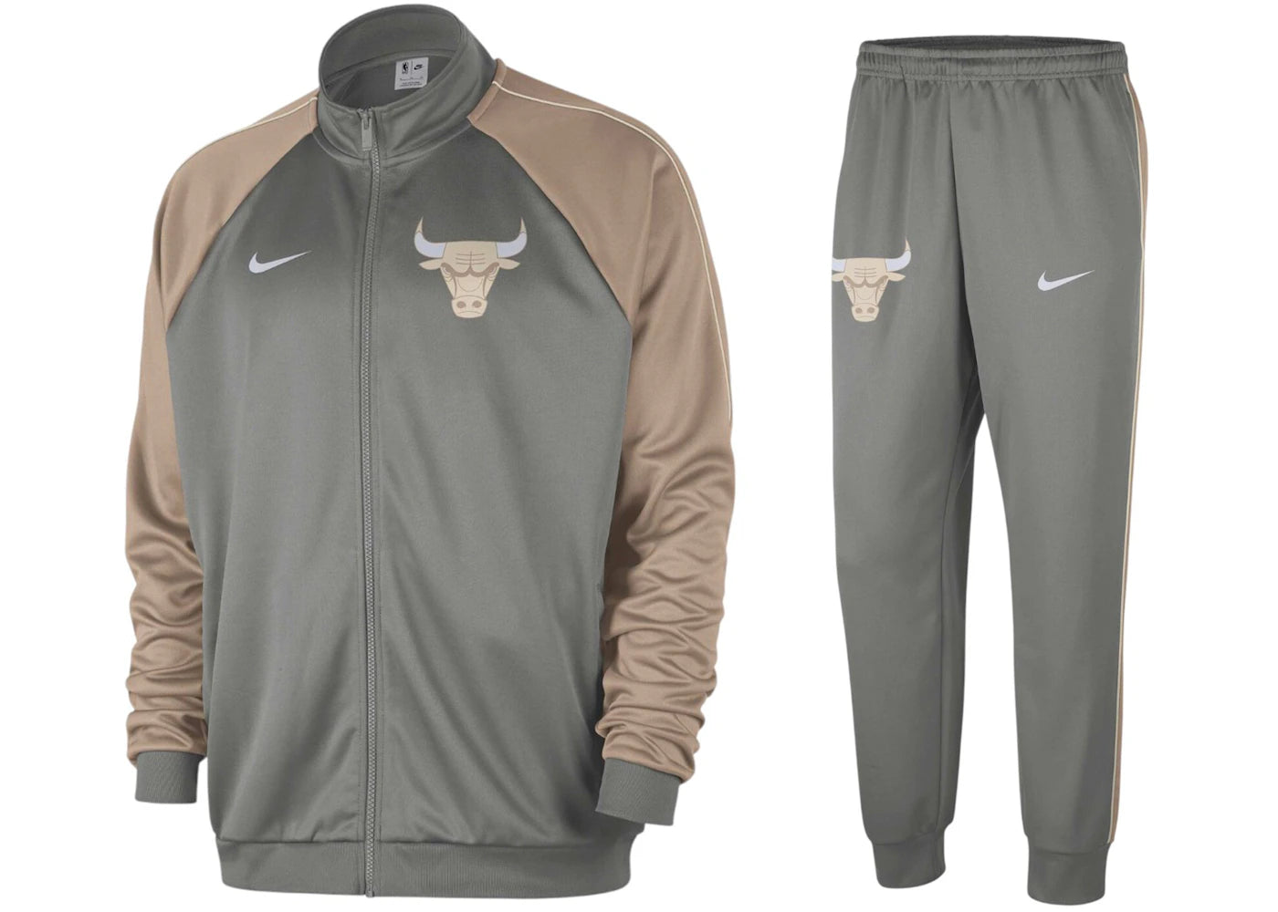 Nike NBA Chicago Bulls Club Courtside City Edition Tracksuit Dark Steel Grey/Hemp/Oatmeal/White