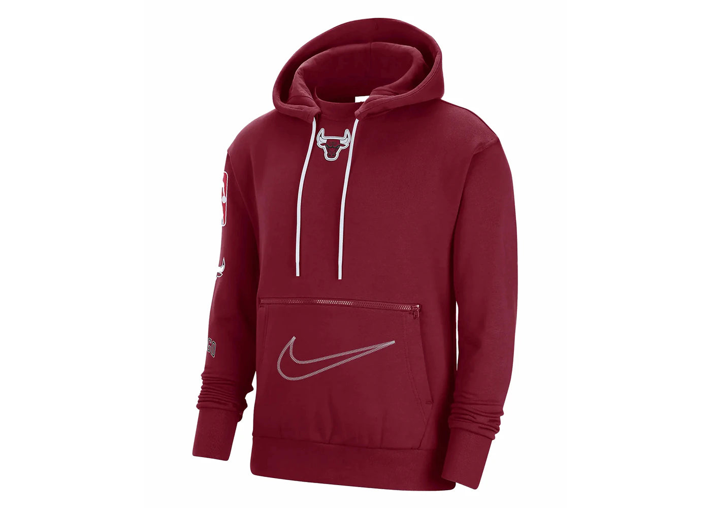Nike NBA Chicago Bulls Courtside City Edition Loose Fit Hoodie Red