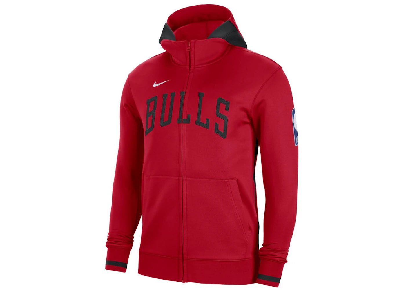 Nike NBA Chicago Bulls Showtime Dri-Fit Full-Zip Hoodie Red