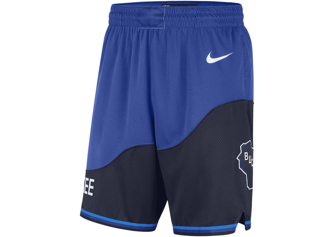 Nike NBA City Edition 2020 Milwaukee Bucks Swingman Shorts Blue