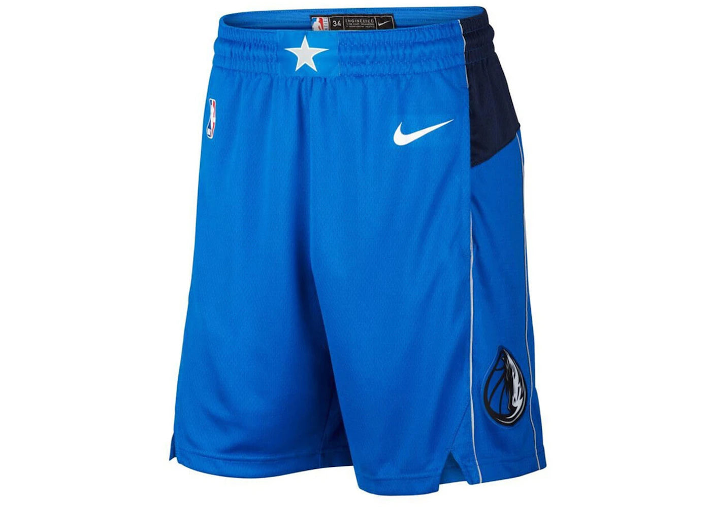 Nike NBA Dallas Mavericks Icon Edition Swingman Dri-FIT Shorts Blue/White/Dark Blue