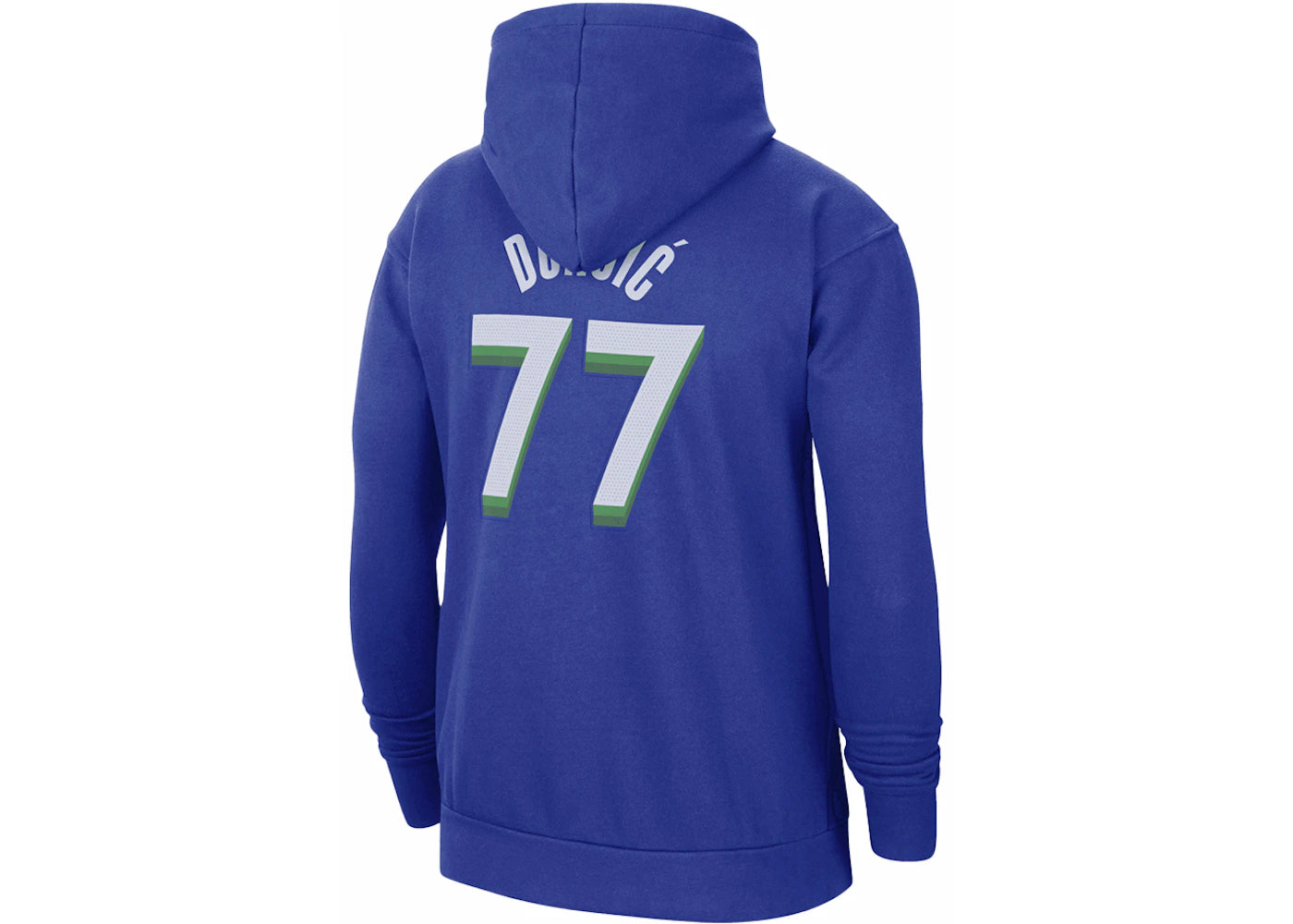 Nike NBA Dallas Mavericks Luca Doncic City Edition Fleece Pullover Hoodie Blue