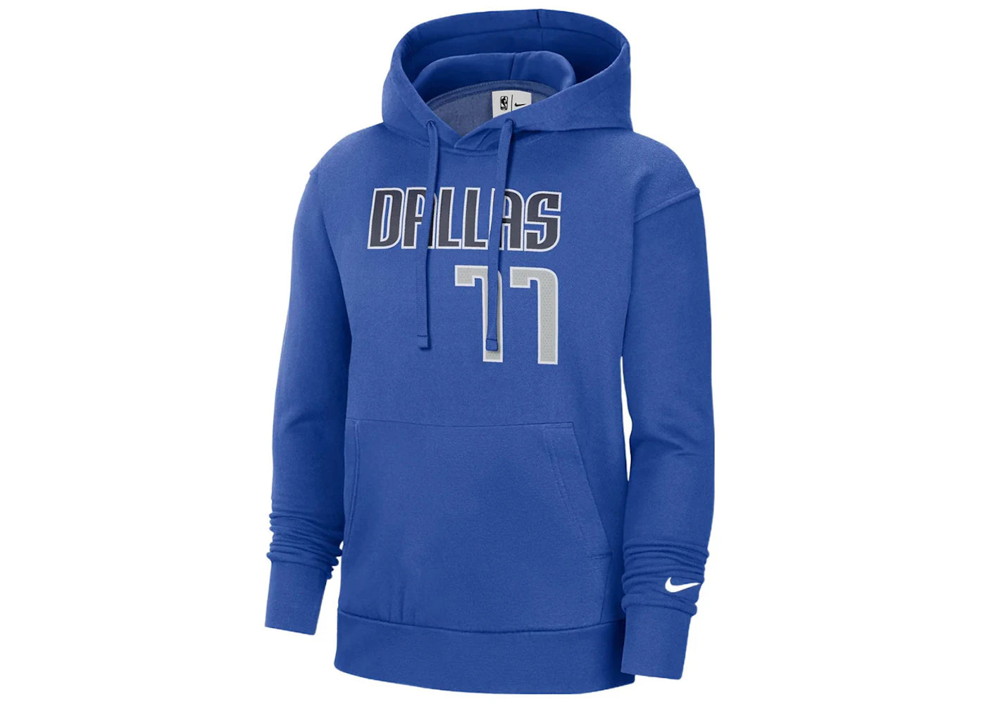 Nike NBA Dallas Mavericks Luca Doncic Essential Fleece Pullover Hoodie Blue