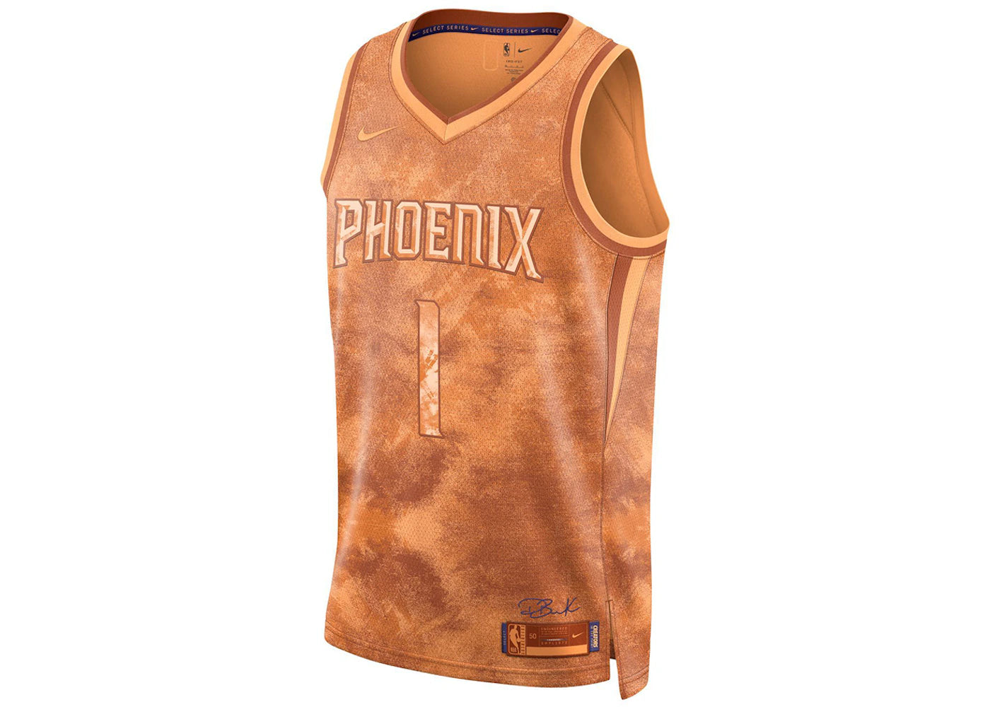 Nike NBA Devin Booker Phoenix Suns 2022/23 Select Series Jersey Fuel Orange