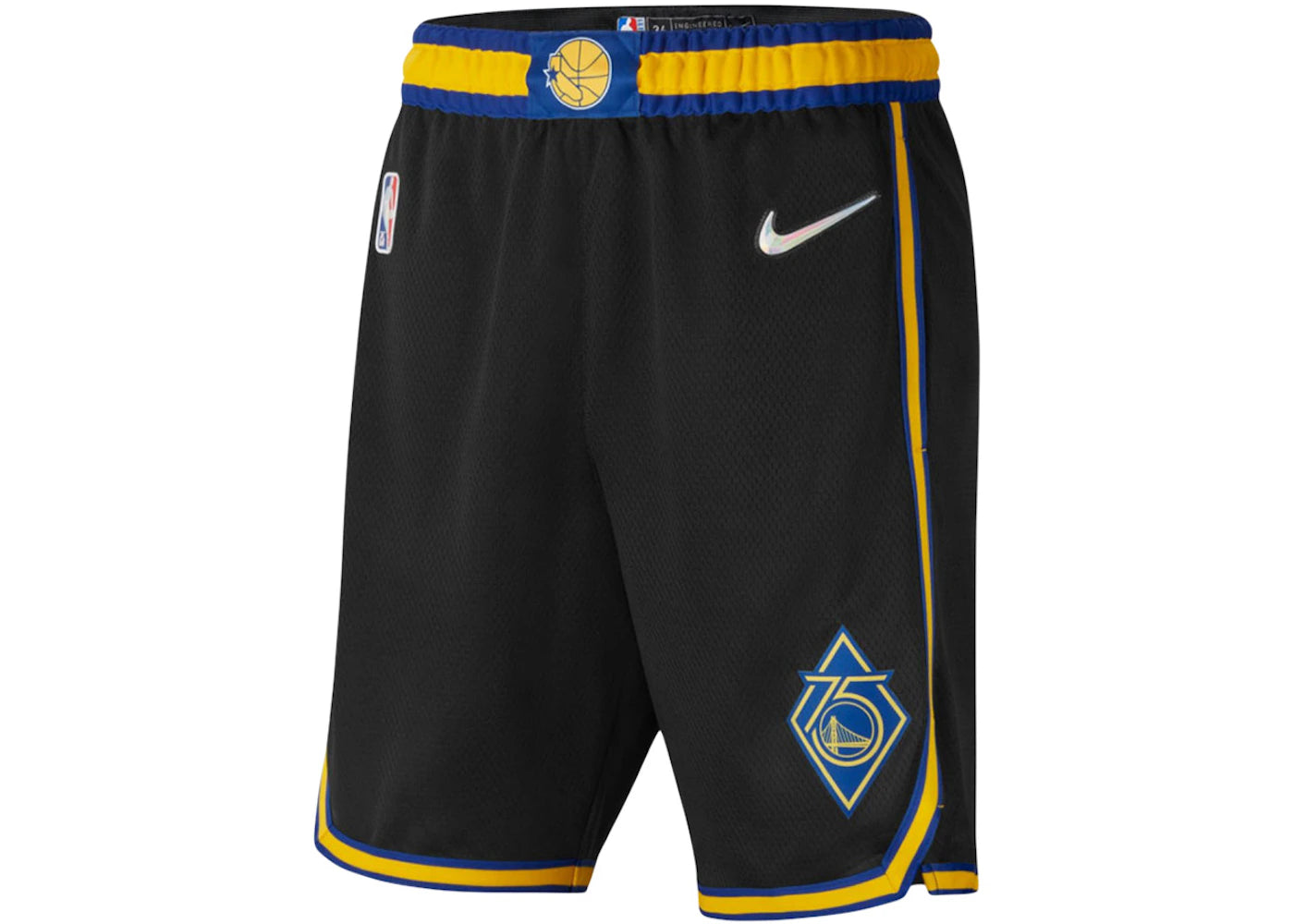 Nike NBA Golden State Warriors City Edition Dri-FIT Swingman Shorts Black