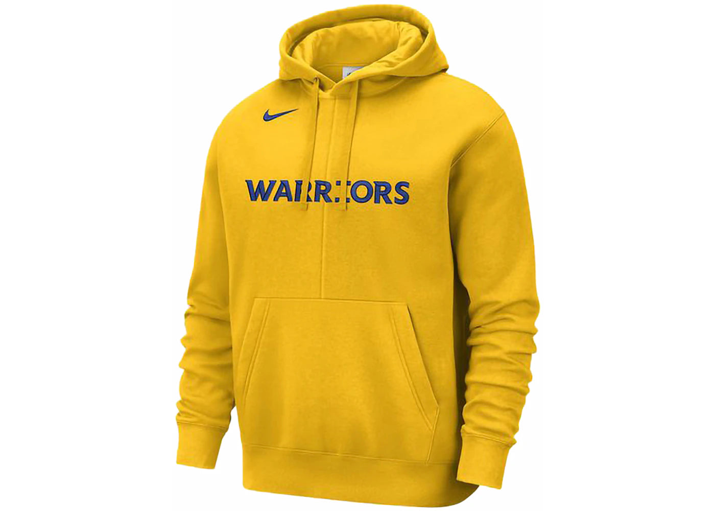 Nike NBA Golden State Warriors Courtside Fleece Pullover Hoodie Yellow
