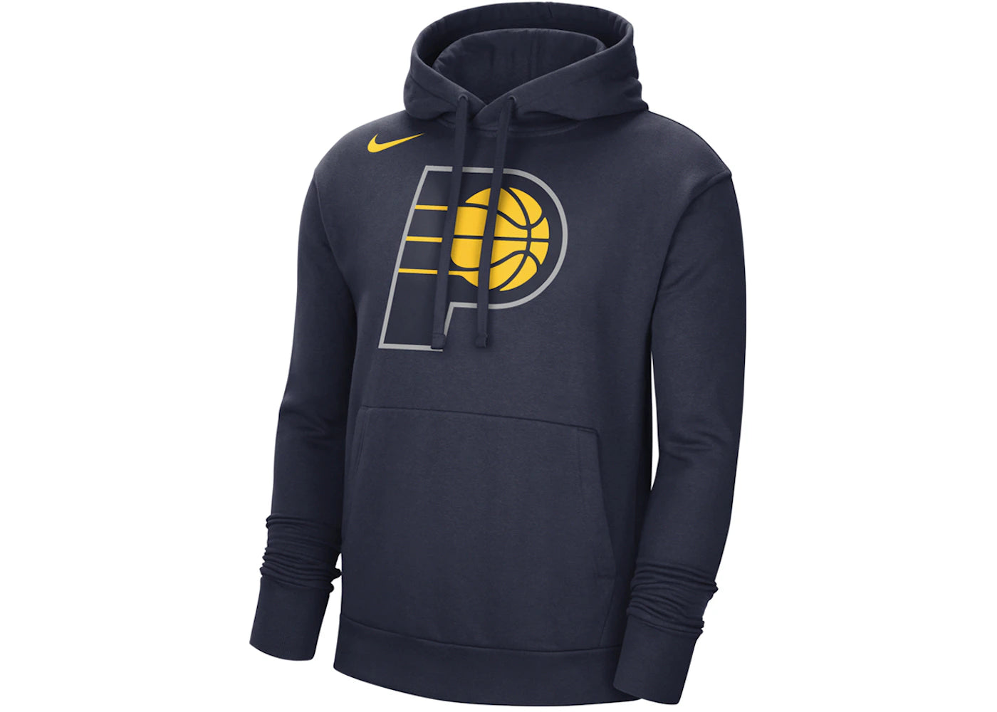 Nike NBA Indiana Pacers Fleece Pullover Loose Fit Hoodie Dark Blue
