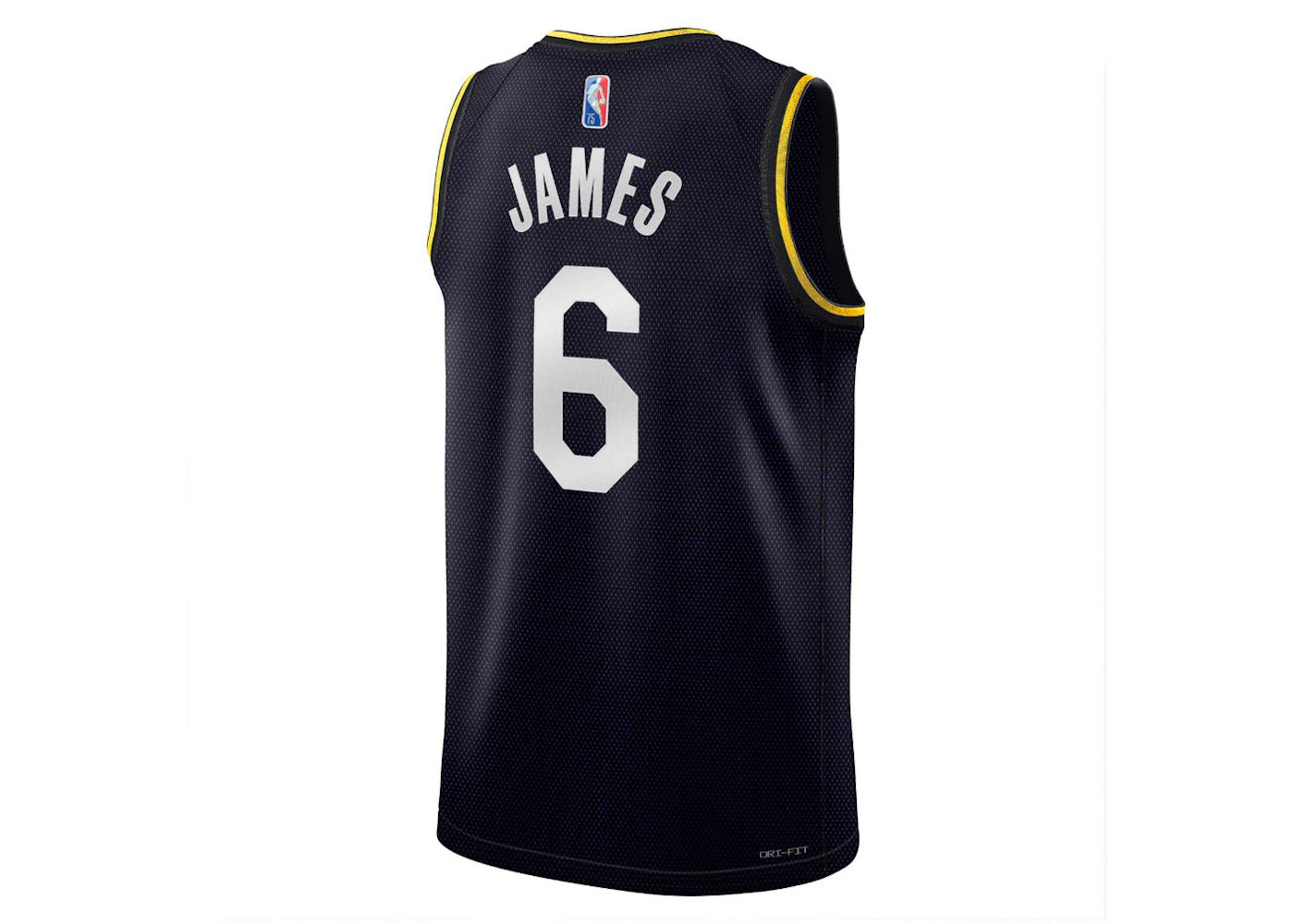 Nike NBA L.A. Lakers LeBron James Black MVP Swingman Jersey Black