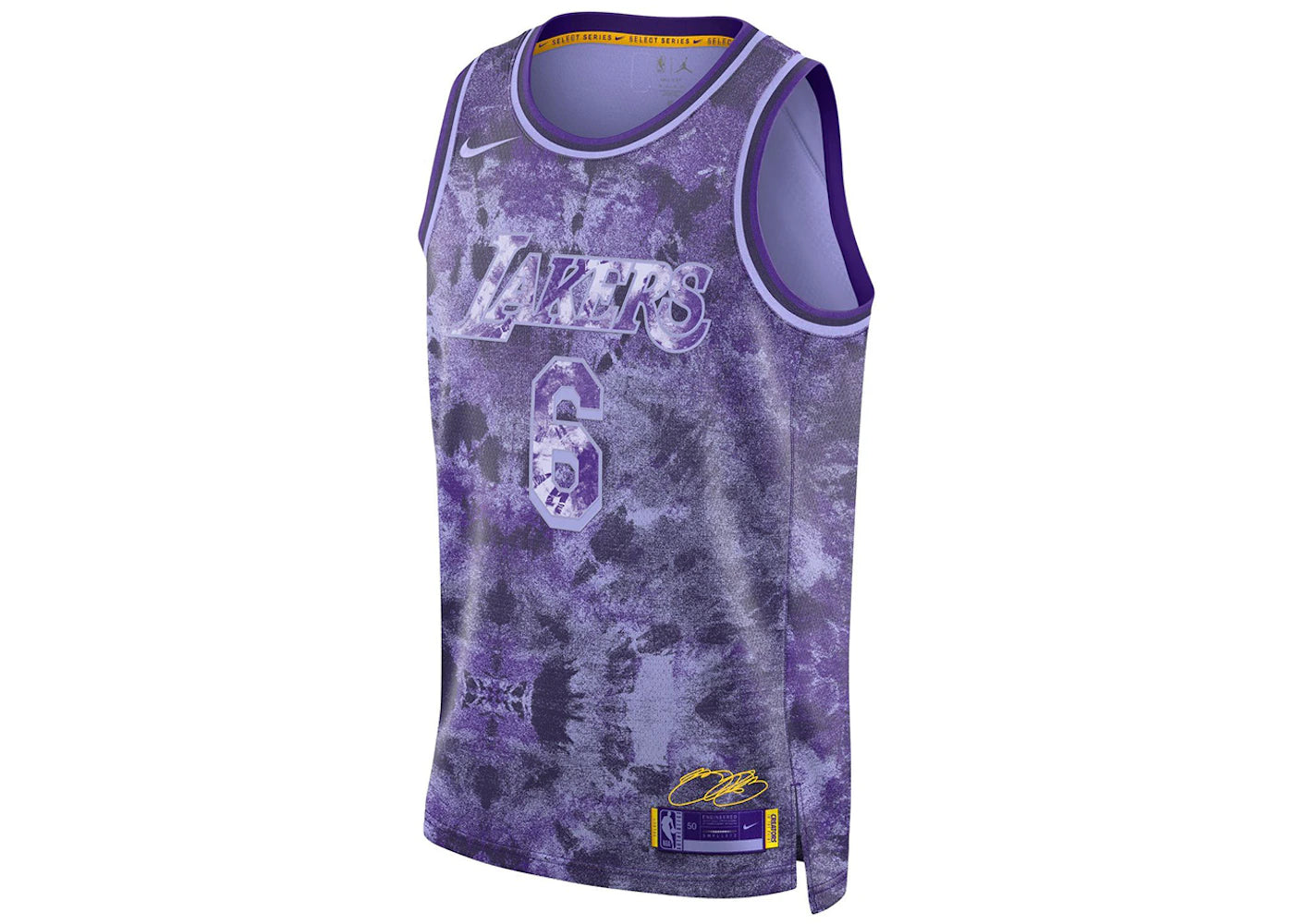 Nike NBA LeBron James Los Angeles Lakers 2022/23 Select Series Jersey Purple Pulse