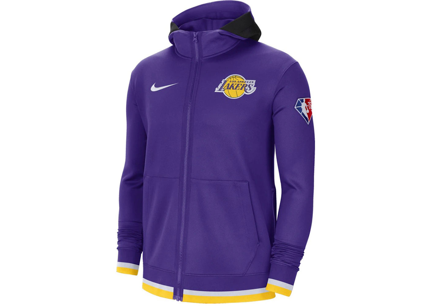 Nike NBA Los Angeles Lakers Away Showtime Dri-Fit Full-Zip Hoodie Purple