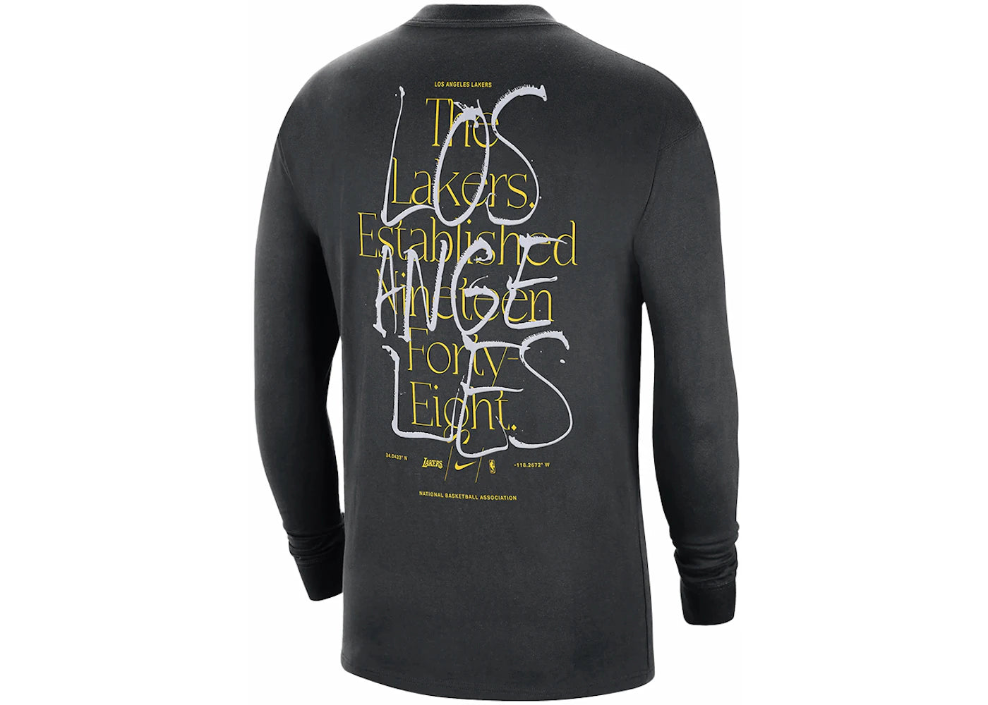 Nike NBA Los Angeles Lakers CTS Max90 L/S T-shirt Black