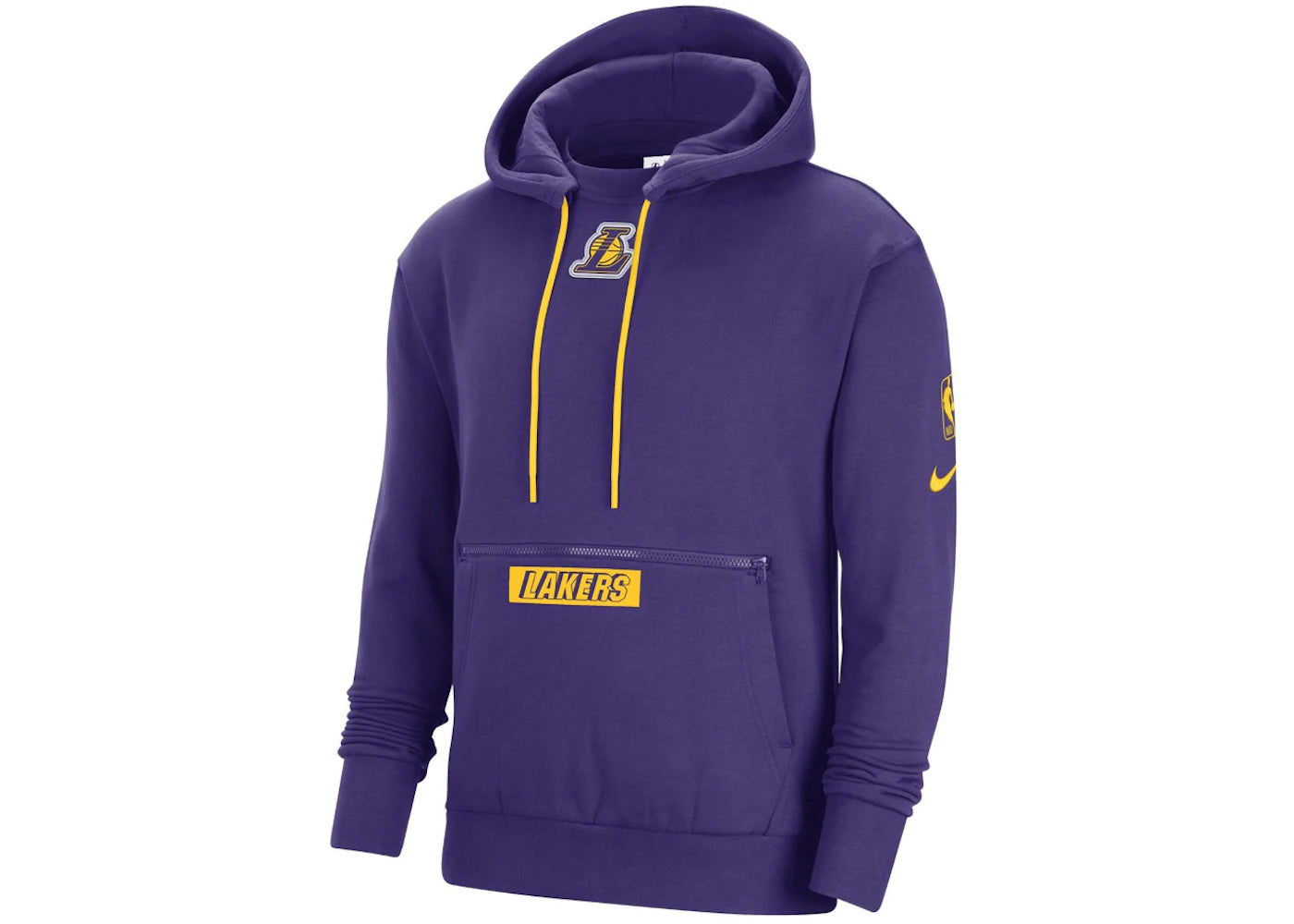 Nike NBA Los Angeles Lakers Courtside Fleece Loose Fit Hoodie Purple
