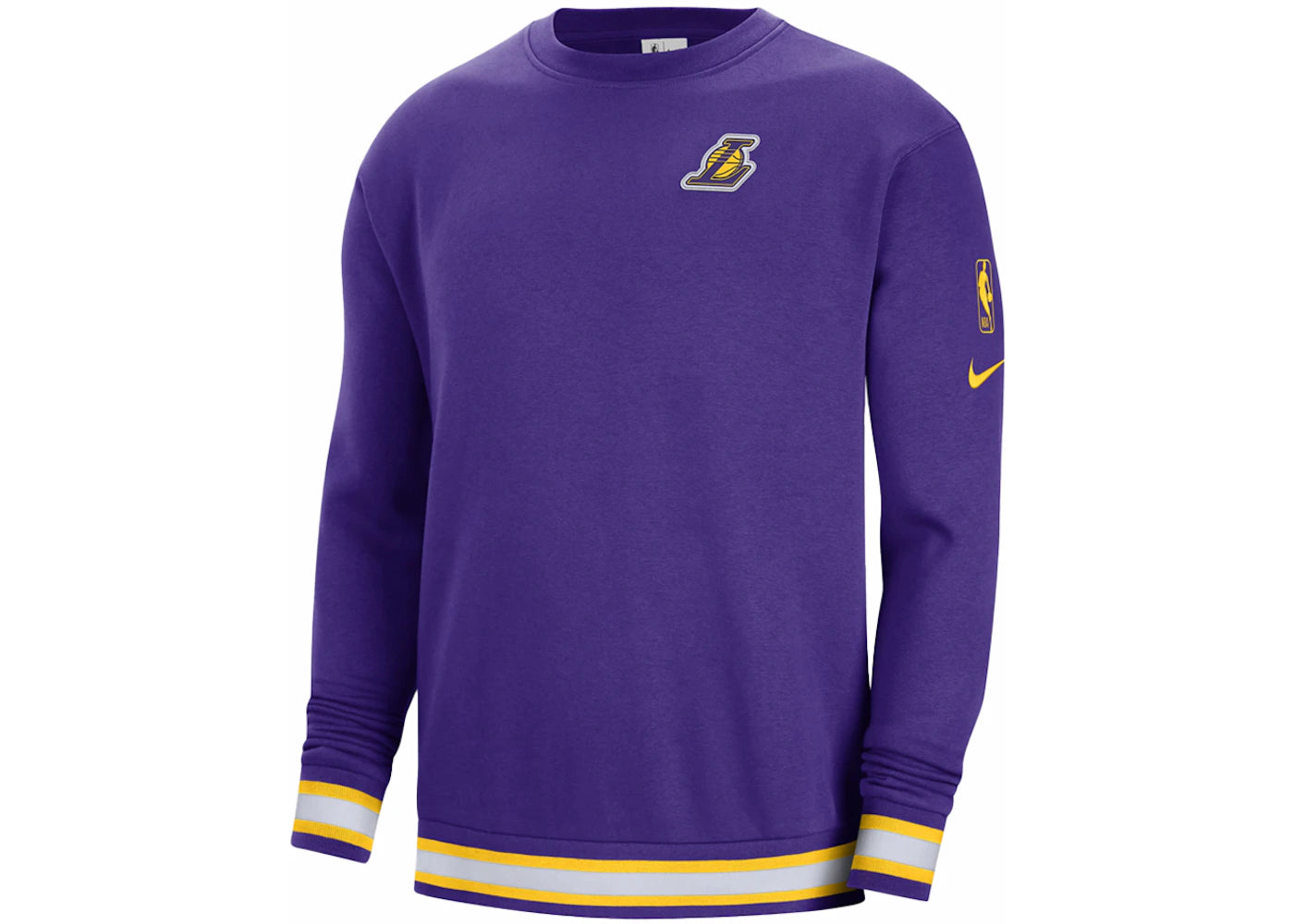 Nike NBA Los Angeles Lakers Courtside Fleece Loose Fit Sweatshirt Purple
