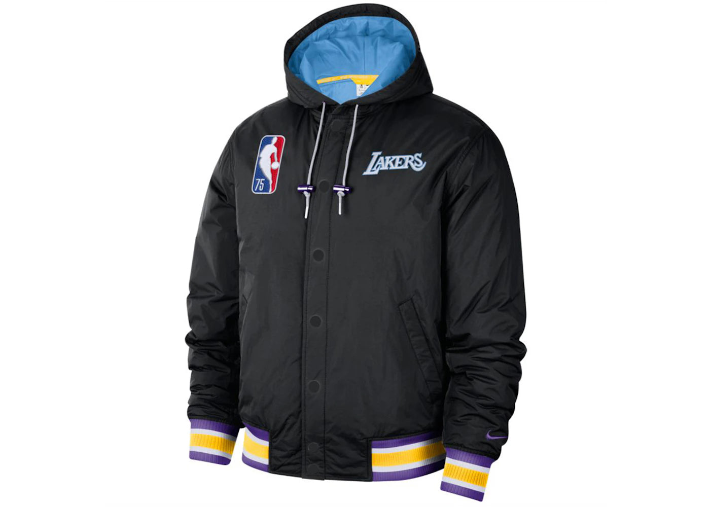 Nike NBA Los Angeles Lakers Courtside Jacket Black/Coast/Amarillo/Field Purple