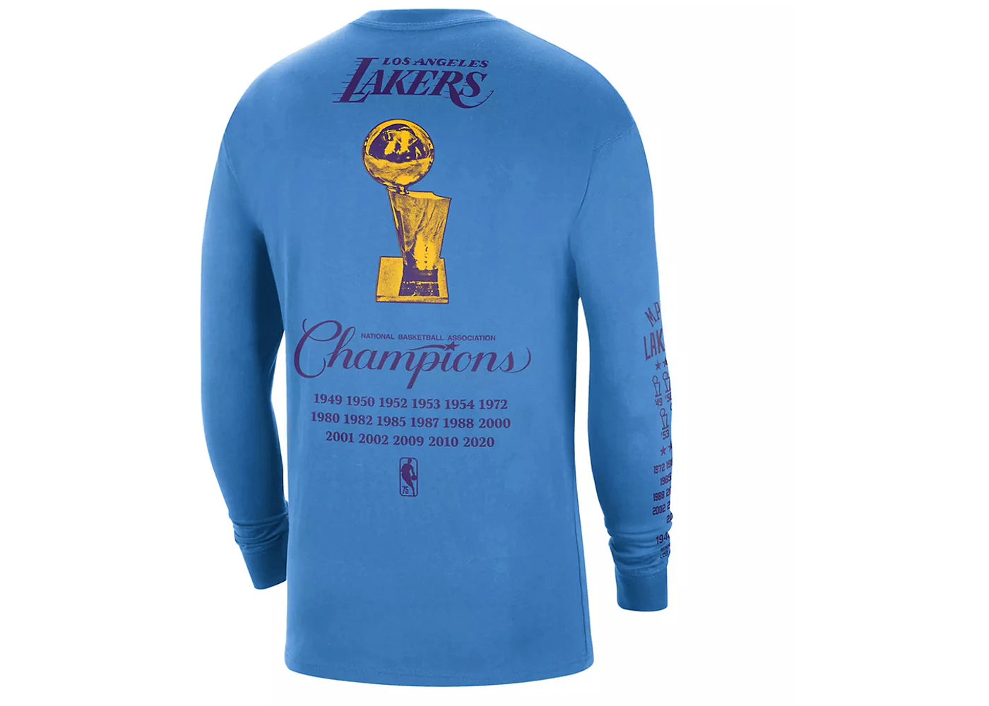 Nike NBA Los Angeles Lakers Courtside L/S T-shirt Blue