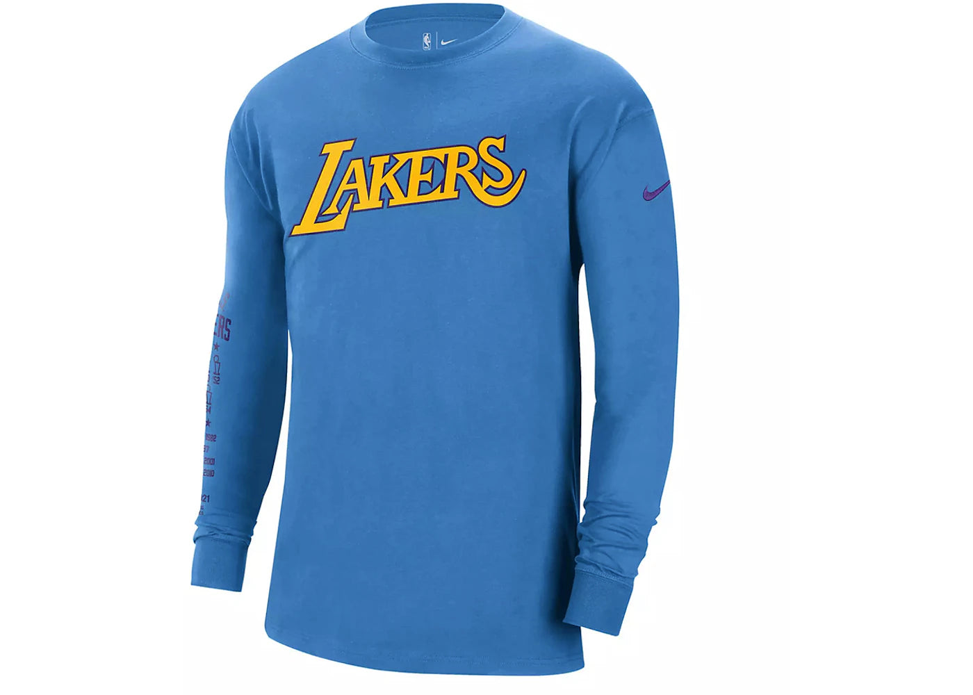 Nike NBA Los Angeles Lakers Courtside L/S T-shirt Blue