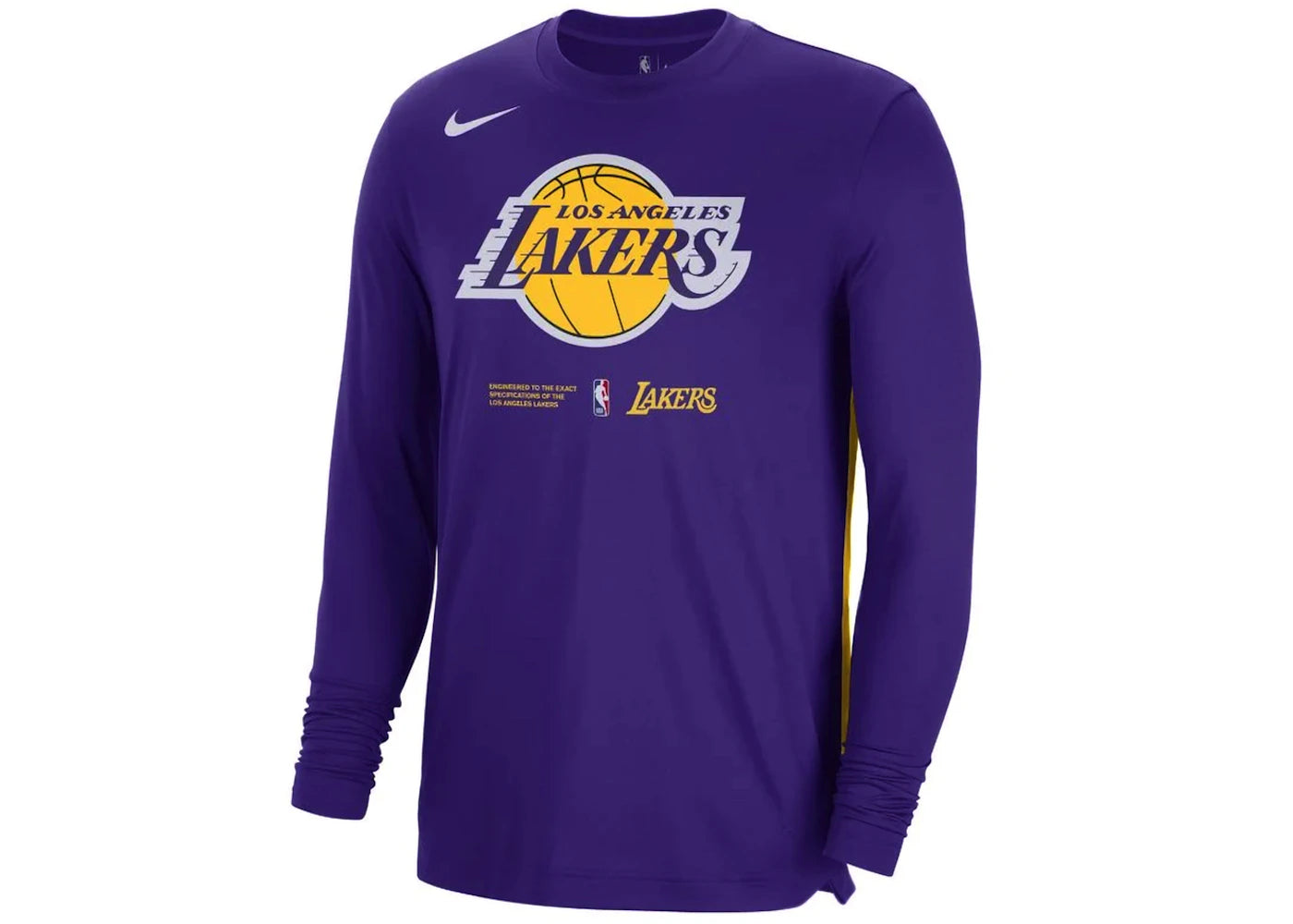 Nike NBA Los Angeles Lakers Dri-Fit Loose Fit L/S T-shirt Purple