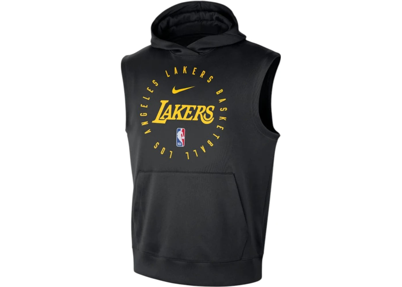 Nike NBA Los Angeles Lakers Dri-Fit Loose Fit Sleeveless T-shirt Black/Yellow
